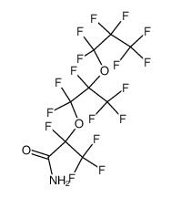 2-[1,1,2,3,3,3-Hexafluoro-2-(heptafluoropropoxy)propoxy]-2,3,3,3-tetrafluoropropanamide structure