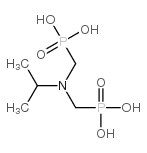 [(isopropylimino)dimethylene]bisphosphonic acid structure