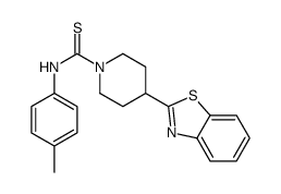 1-Piperidinecarbothioamide,4-(2-benzothiazolyl)-N-(4-methylphenyl)-(9CI)结构式