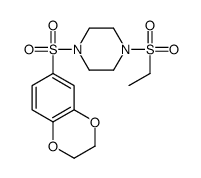 Piperazine, 1-[(2,3-dihydro-1,4-benzodioxin-6-yl)sulfonyl]-4-(ethylsulfonyl)- (9CI) picture