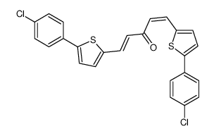 1,5-bis[5-(4-chlorophenyl)thiophen-2-yl]penta-1,4-dien-3-one Structure