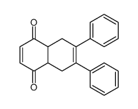 (4aS,8aR)-6,7-diphenyl-4a,5,8,8a-tetrahydronaphthalene-1,4-dione结构式