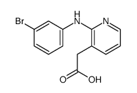 2-[2-(3-bromoanilino)pyridin-3-yl]acetic acid结构式