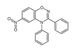 6-nitro-3,4-diphenyl-1,2,4-benzoxadiazine结构式