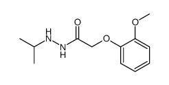 (2-Methoxy-phenoxy)-acetic acid N'-isopropyl-hydrazide结构式