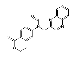 ethyl 4-[formyl(quinoxalin-2-ylmethyl)amino]benzoate Structure