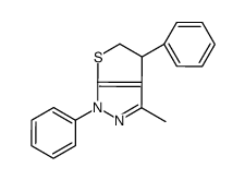 3-methyl-1,4-diphenyl-4,5-dihydrothieno[2,3-c]pyrazole结构式