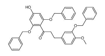 2,3',6-tris(benzyloxy)-4-hydroxy-4'-methoxydihydrochalcone Structure