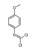 1,1-dichloro-N-(4-methoxyphenyl)methanimine Structure