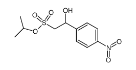 2-hydroxy-2-(4-nitrophenyl)ethanesulfonic acid isopropyl ester结构式