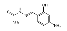 4-amino-2-hydroxy-benzaldehyde-thiosemicarbazone Structure