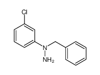 1-benzyl-1-(3-chlorophenyl)hydrazine结构式