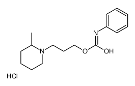 3-(2-methylpiperidin-1-ium-1-yl)propyl N-phenylcarbamate,chloride Structure