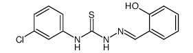 2-hydroxybenzaldehyde N''-(3-chlorophenyl)thiosemicarbazone Structure