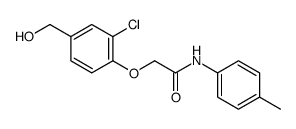 2-[2-chloro-4-(hydroxymethyl)phenoxy]-N-(4-methylphenyl)acetamide structure