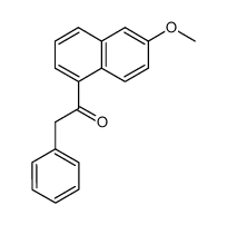 6-methoxy-1-naphthylbenzyl ketone结构式