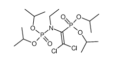 diisopropyl (2,2-dichloro-1-(diisopropoxyphosphoryl)vinyl)(ethyl)phosphoramidate Structure