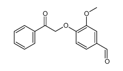 3-METHOXY-4-(2-OXO-2-PHENYLETHOXY)BENZALDEHYDE structure