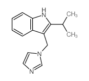 1H-Indole, 3-(1H-imidazol-1-ylmethyl)-2-(1-methylethyl)-结构式