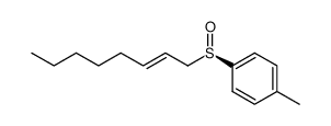 (+)-(R)-(E-2-Octenyl)-p-tolyl-sulfoxid Structure