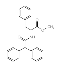 methyl 2-[(2,2-diphenylacetyl)amino]-3-phenyl-propanoate Structure