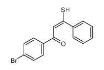 (Z)-1-(4-bromophenyl)-3-phenyl-3-sulfanylprop-2-en-1-one结构式