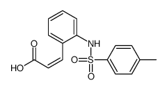 3-[2-[(4-methylphenyl)sulfonylamino]phenyl]prop-2-enoic acid Structure