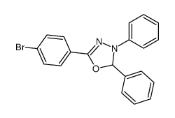 5-(4-bromophenyl)-2,3-diphenyl-2,3-dihydro-1,3,4-oxadiazole结构式