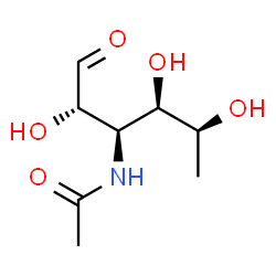 3-acetamido-3,6-dideoxyglucose structure