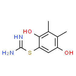 Pseudourea, 2-(2,5-dihydroxy-3,4-xylyl)-2-thio- (8CI)结构式