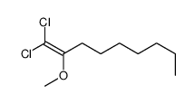 1,1-dichloro-2-methoxynon-1-ene结构式