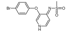 N-[3-(4-bromophenoxy)pyridin-4-yl]methanesulfonamide结构式