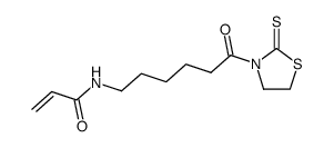 N-(acrylamido-6 hexanoyl) thiazolidinethione Structure