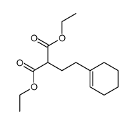 (2-cyclohex-1-enyl-ethyl)-malonic acid diethyl ester Structure