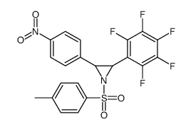 2-(4-NITROPHENYL)-3-(PERFLUOROPHENYL)-1-TOSYLAZIRIDINE结构式