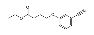 ethyl 4-[(3-cyanophenyl)oxy]butanoate Structure