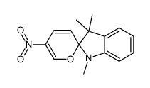 1,3,3-trimethyl-5'-nitrospiro[indole-2,2'-pyran] Structure