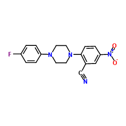 2-[4-(4-Fluorophenyl)-1-piperazinyl]-5-nitrobenzonitrile结构式