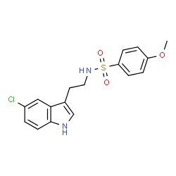 N-[2-(5-Chloro-1H-indol-3-yl)ethyl]-4-methoxybenzenesulfonamide Structure