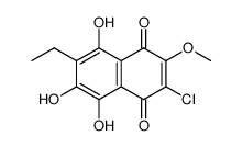 hydroxychloronaphthazarin Structure