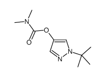 (1-tert-butylpyrazol-4-yl) N,N-dimethylcarbamate结构式