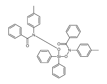 N-[(N-benzoyl-4-methylanilino)oxy-diphenylsilyl]oxy-N-(4-methylphenyl)benzamide Structure