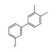 4-(3-fluorophenyl)-1,2-dimethylbenzene结构式