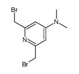 2,6-bis(bromomethyl)-N,N-dimethylpyridin-4-amine Structure