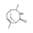 (1R,4S,5R)-4,8-Dimethyl-3-aza-bicyclo[3.3.1]non-7-en-2-one Structure