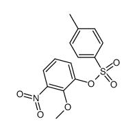 Toluene-4-sulfonic acid 2-methoxy-3-nitro-phenyl ester结构式