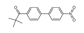 2,2-dimethyl-1-(4''-nitro-4'-biphenylyl)-1-propanone结构式