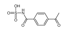 (4-acetylbenzoyl)sulfamic acid Structure