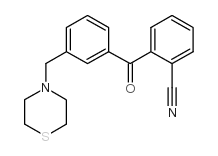 2-CYANO-3'-THIOMORPHOLINOMETHYL BENZOPHENONE结构式