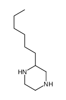 Piperazine, 2-hexyl- (7CI,9CI) Structure